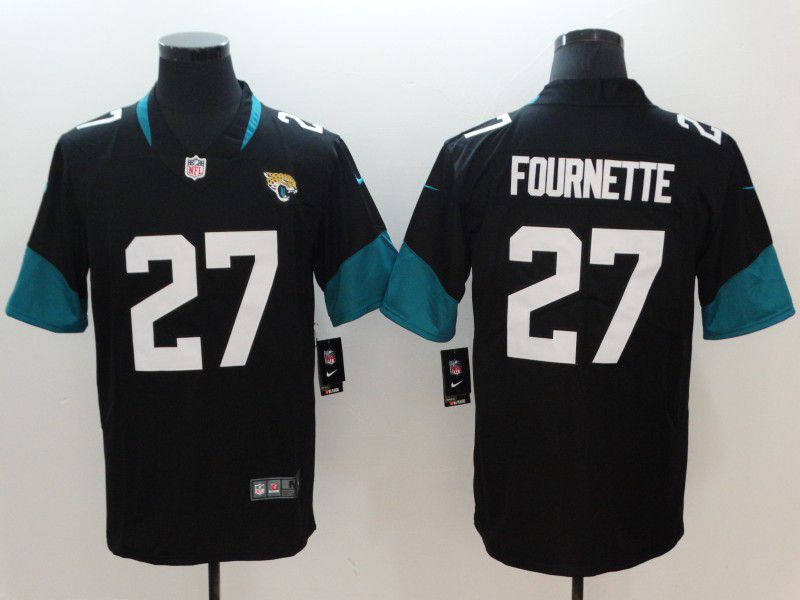 Men Jacksonville Jaguars #27 Fournette Black Vapor Untouchable Limited Player Nike NFL Jerseys->jacksonville jaguars->NFL Jersey
